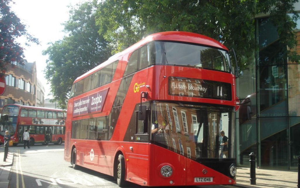 Autobus a olio di caffè a Londra