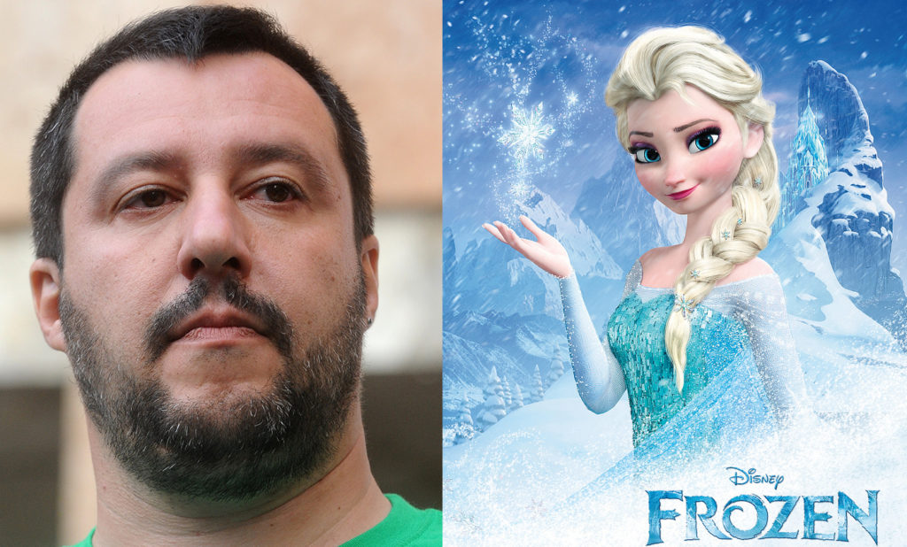 Elsa Frozen Salvini lesbica