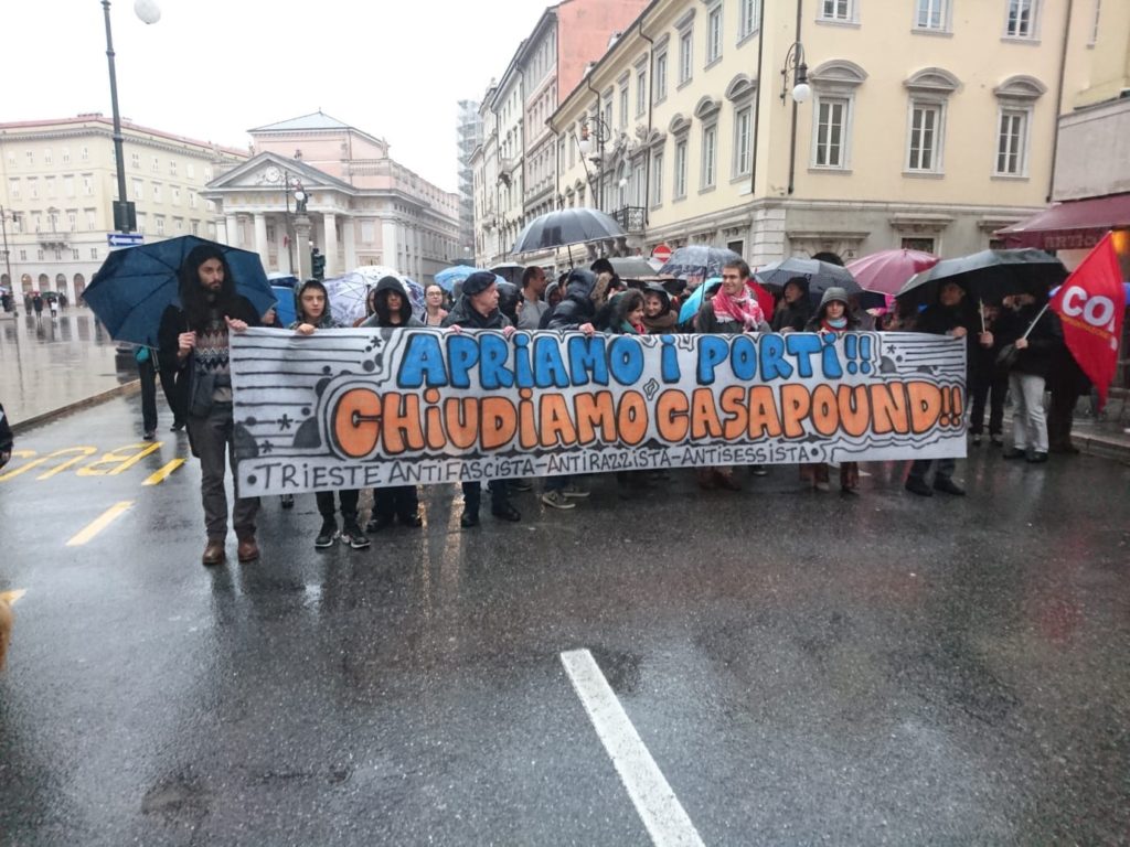 Trieste corteo antifascista