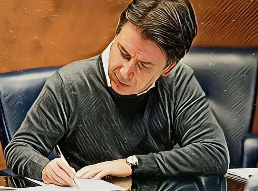 x7e78e7h8023y2bd282 db62gqkw0282 xh2 bxyw v risposta di Giuseppe Conte