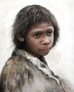 Cambiamento climatico e Neanderthal: ricostruzione del volto di un bambino