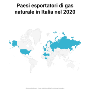 Paesi esportatori di gas in Italia