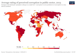 indice della corruzione nel mondo