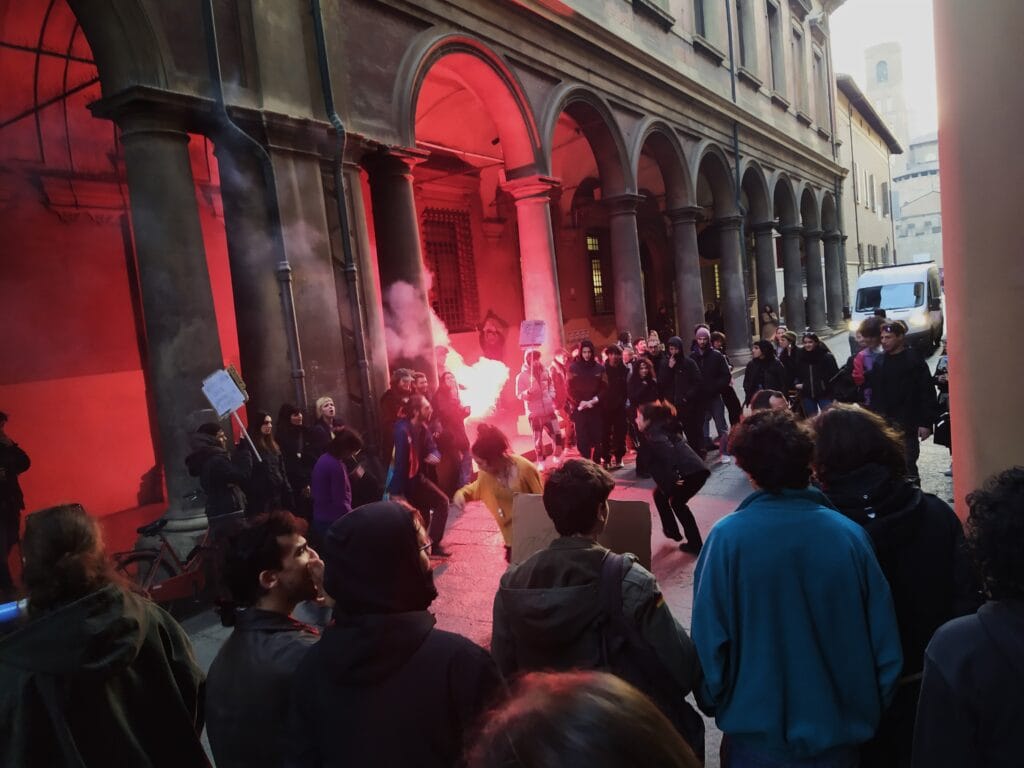 Protesta a Bologna