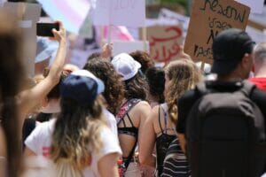 Protesta per i diritti delle donne.