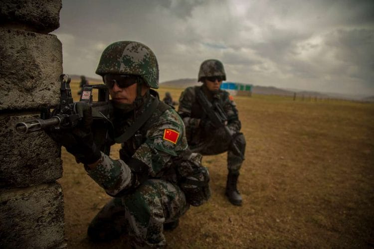 Esercitazione militare cinese