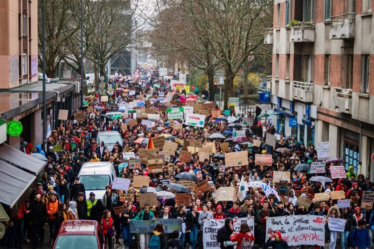 manifestazione per la casa a Madrid