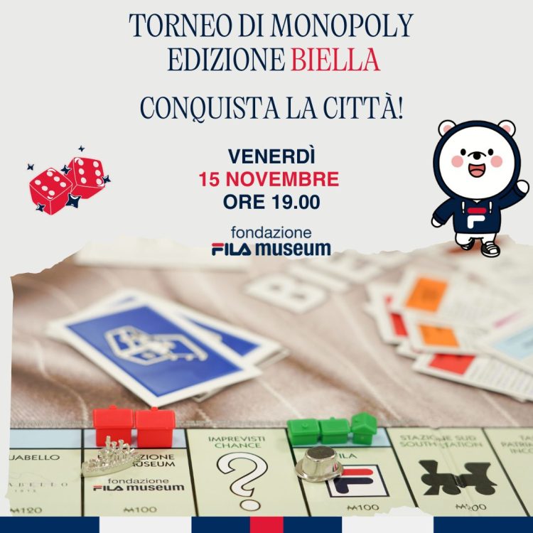 Monopoly Edizione Biella Fondazione FILA Museum