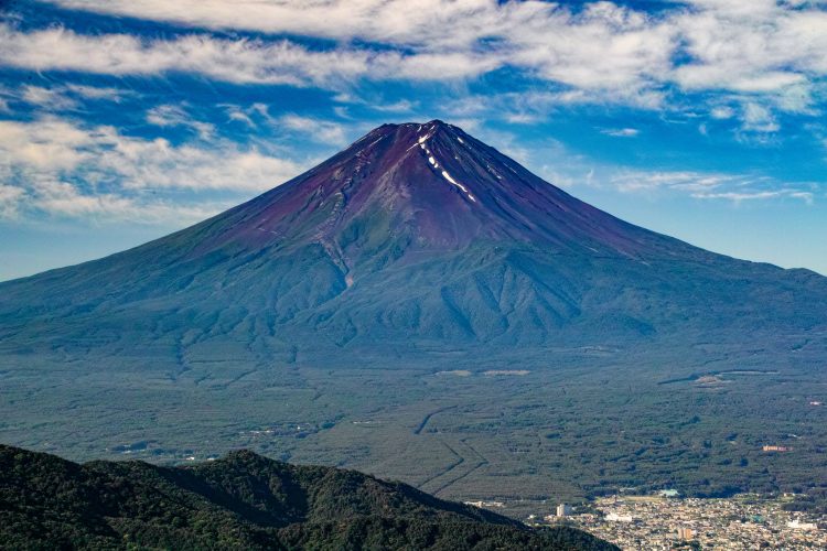 Monte Fuji senza neve, cambiamento climatico,