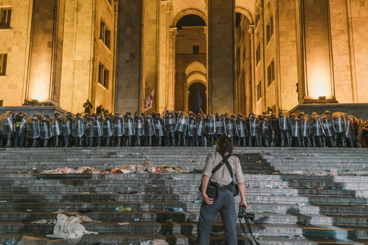 Proteste pro-UE in Georgia, Tbilisi